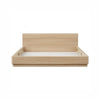 Picture of Light Brown Oak Wood Platform Bed - King